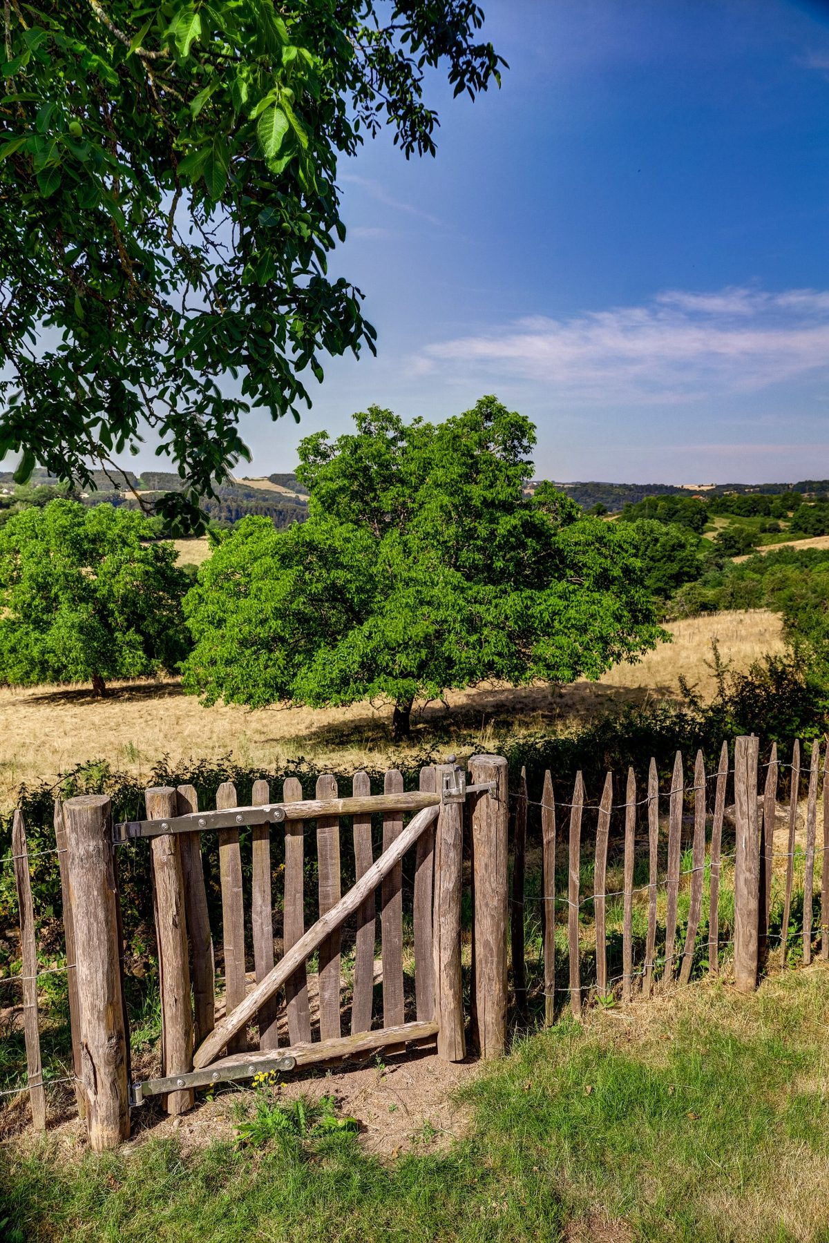 Uitzicht over het landschap vanaf Sous le Noyer